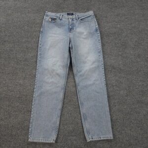 Vintage Guess Jeans Womens 34x30 Light Blue 1050 Regular Tapered Denim USA 90s